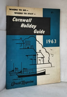 Cornwall Holiday Guide 1963: Where to Go - Where to Stay John and Elizabeth Saxton
