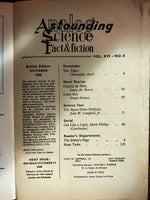 Astounding Science Fact & Fiction Magazine Vol XVI  No. 8 [October 1960]