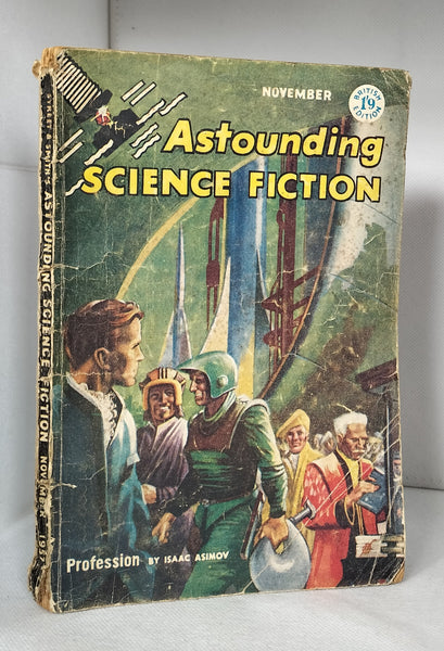 Astounding Science Fiction (Australian/British Edition Vol.XIII No.11 November 1957) (Profession; Divine Right; Run of the Mill; Hot Potato; The Best Policy; The Sea Urchins and We [article])