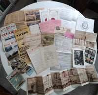 REPLICA Titanic Documents Pack & 2 Replica Titanic Signals Archive Telegrammes