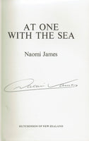 At One with the Sea: Alone Around the World by Naomi James SIGNED FIRST EDITION
