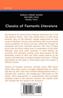 Classics of Fantastic Literature: Selected Review Essays (Borgo Literary Guides) by Robert Reginald and Douglas Menville