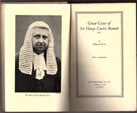 Great Cases of Sir Henry Curtis Bennett KC by Edward Grice