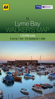 Walkers Map Lyme Bay [Folded Map] - The Real Book Shop 