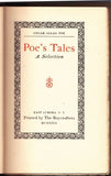 Poe's Tales - A Selection by Edgar Allan Poe FIRST EDITION [1922] - The Real Book Shop 