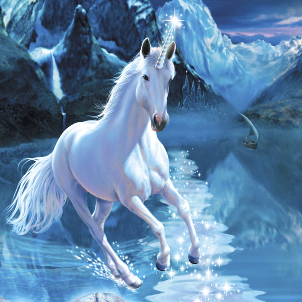 Unicorn Greeting Card with Relaxing Music CD