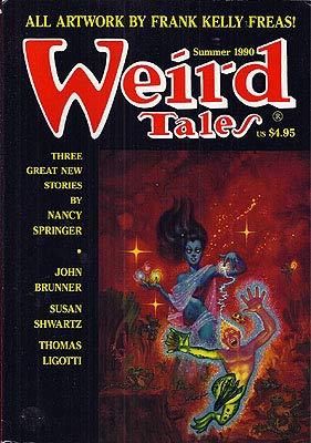 Weird Tales no. 297. Summer 1990. Artwork by Frank Kelly Freas.